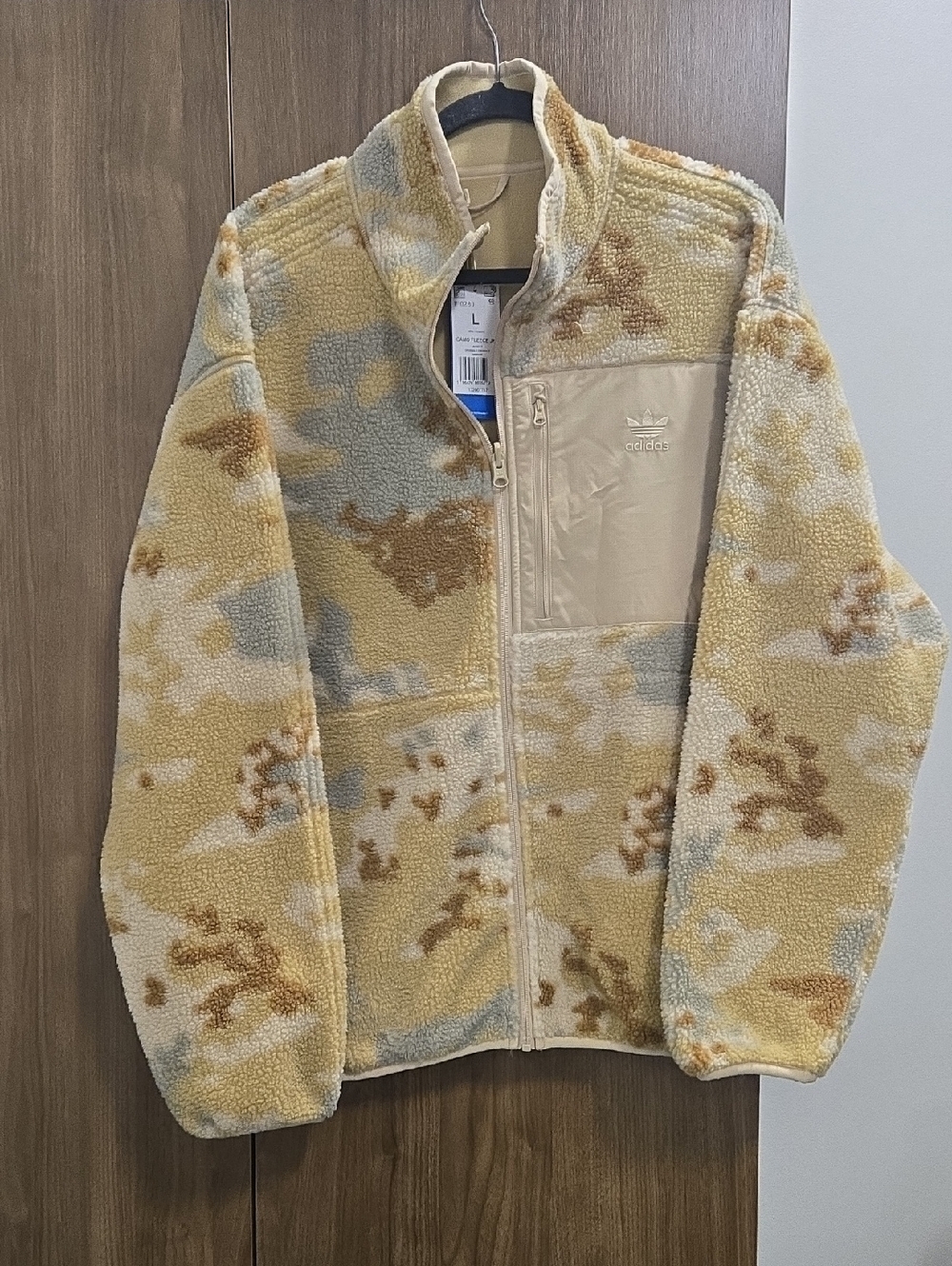 Adidas Originals Graphics Camo Oversized Reversible Fleece Jacket-Size Large - Picture 4 of 16